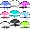 36PC Gauges Kit Acrylic Taper Plug 14G-00G Ear Stretching Set Double O-Rings Piercing Jewelry
