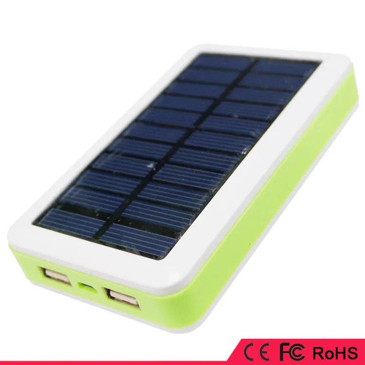 HJ-6050 New design 18650 battery Solar Power bank charger with dual USB for smartphone and table PC Powerbank Solar