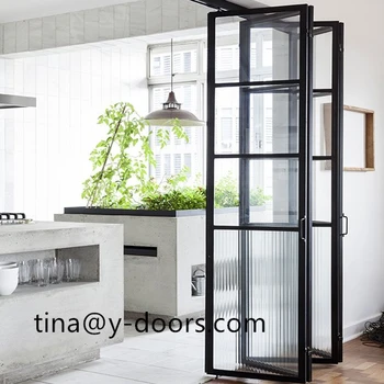 Powder Coated Sliding Iron French Door Interior Design House Used - Buy ...