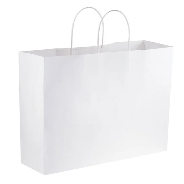 White Packaging Paper Bag For Luxury Woman Garments - Buy Paper Bag ...