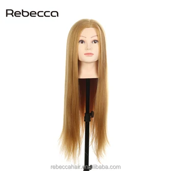 female mannequin head with hair