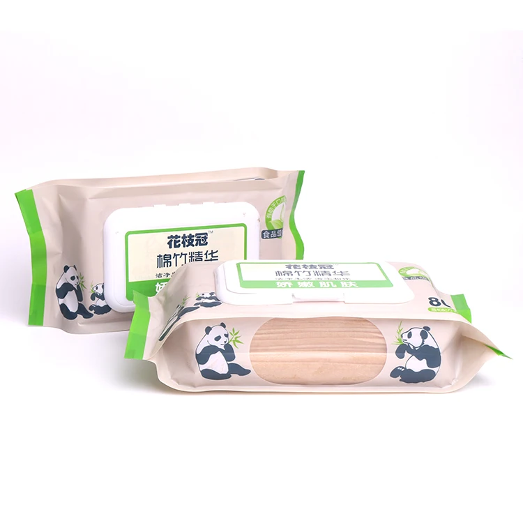 Bamboo Biodegradable Disposable Organic Wet Tissue Baby
