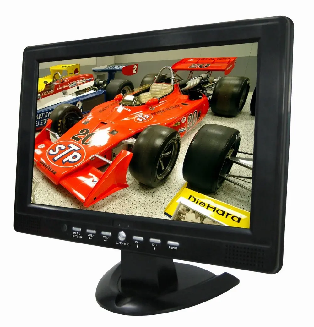 12 Inch 1080p Video Support 12v Dc Powered Lcd Monitor With Av Usb Vga ...