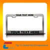 Custom high quality metal plate logo metal frame for car number