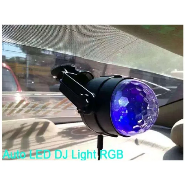 車のための DJ ディスコクリスタルマジックボールストロボライトパーティーライト、ワイヤレス Bluetooth 制御 MP3 プレーヤー