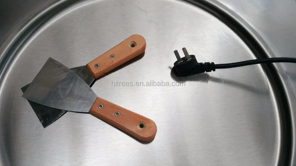 Freezing Pan Fried Ice Cream Rolls Machine Spare Parts For Ice Cream Machine Vending Soft Ice