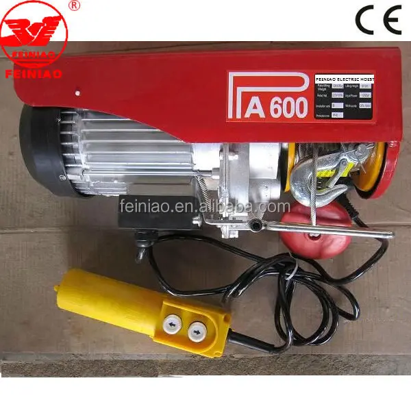 Factory Direct High Quality PA500 Mini Electric Wire Rope Hoist 220v New Co<em></em>ndition High Lifting Capacity Electric Hoist
