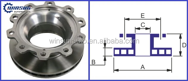 BPW Vehicles Brake Disc OEM 0308835037
