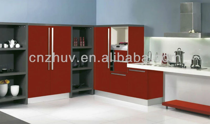 Kitchen Units Sets High Gloss Vinyl Wrap For Kitchen Cabinet And