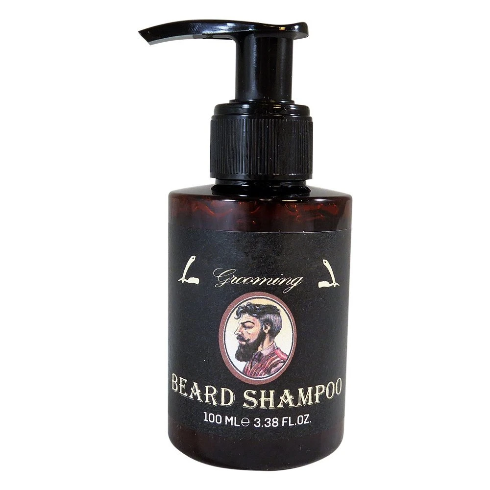 3.3 fl oz. Moisturizing&Clarifying Beard Shampoo.