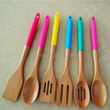 bamboo silicone utensils