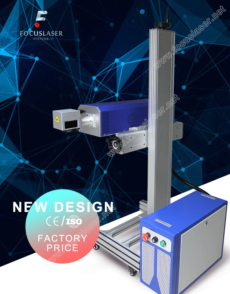 Focuslaser Fiber Laser Marking Machine Laser Engraving Machine for Stainless Steel Aluminum Brass Copper