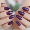 24 Purple Fake Nails Candy Grape Color Decorative Fingernails Cheap Sharp Nail Tips Many Colors for Choose