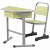 adjustable plastic school study trapezoid table and chair set for kids
