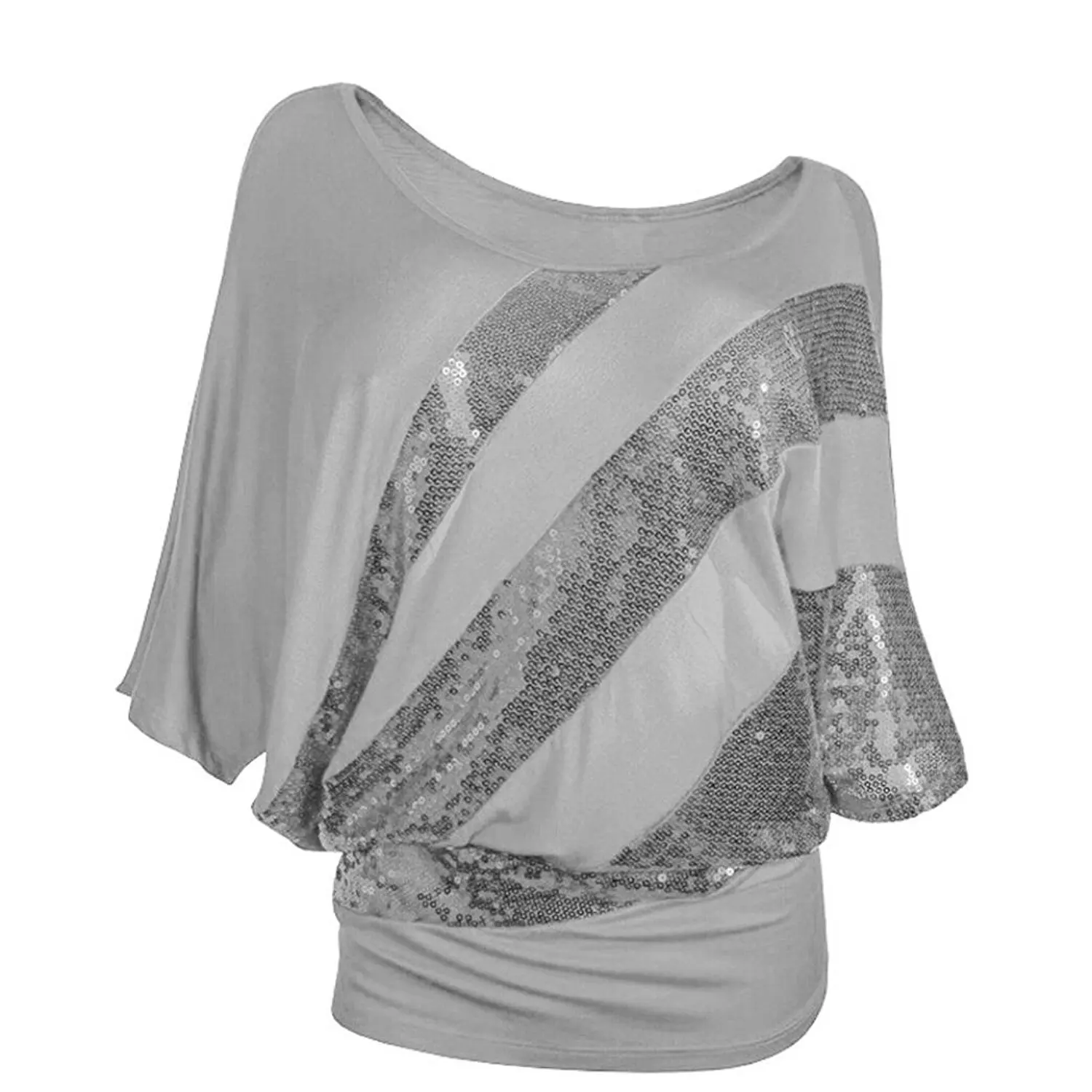 sparkly batwing top