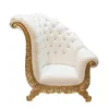 Luxury golden leaf wedding sofa