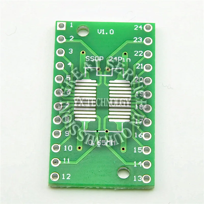 5Pcs SMD SOP24 SSOP24 TSSOP24 to DIP24 Adapter PCB IC Converter Plate