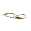 high quality fancy jewelry accessories wholesale gold plated metal brass casting earring wire findings for men