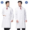 hospital doctors' cotton long sleeve short sleeve white lab long coat