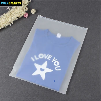 Matte Finished Plastic Slider Zip Lock Packaging Bag Arel Ng Clothing Bags