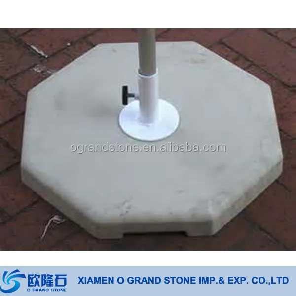 Outdoor Black Round Granite Parasol Umbrella Base Parts Wite Wheels
