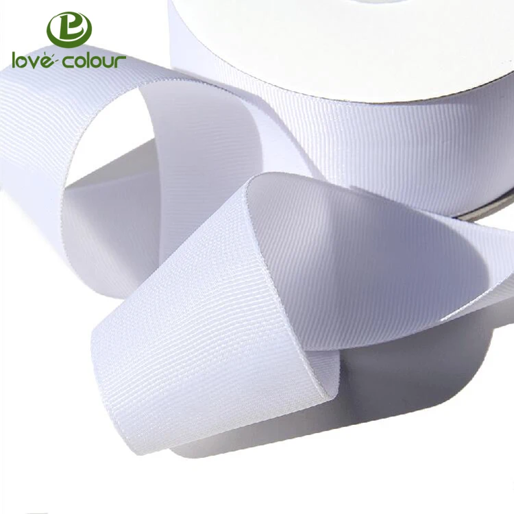 Grosgrain Ribbon White