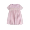 Outfits Smocked wholesale children's boutique clothing Toddler Girls Pink dress kids girl