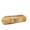 TD--E25 Funeral equipment solid paulownia wooden coffin of full couch