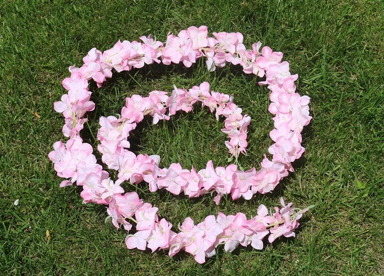 High Quality Artificial Flowers White Artificial Silk Wisteria Vine