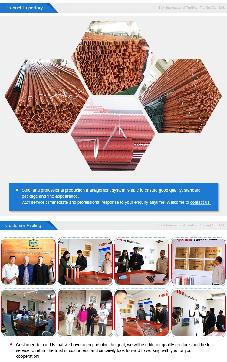 Factory Supplier building materials round prestressed plastic corrugated duct