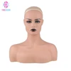African american mannequin head female plastic mannequin head with shoulders
