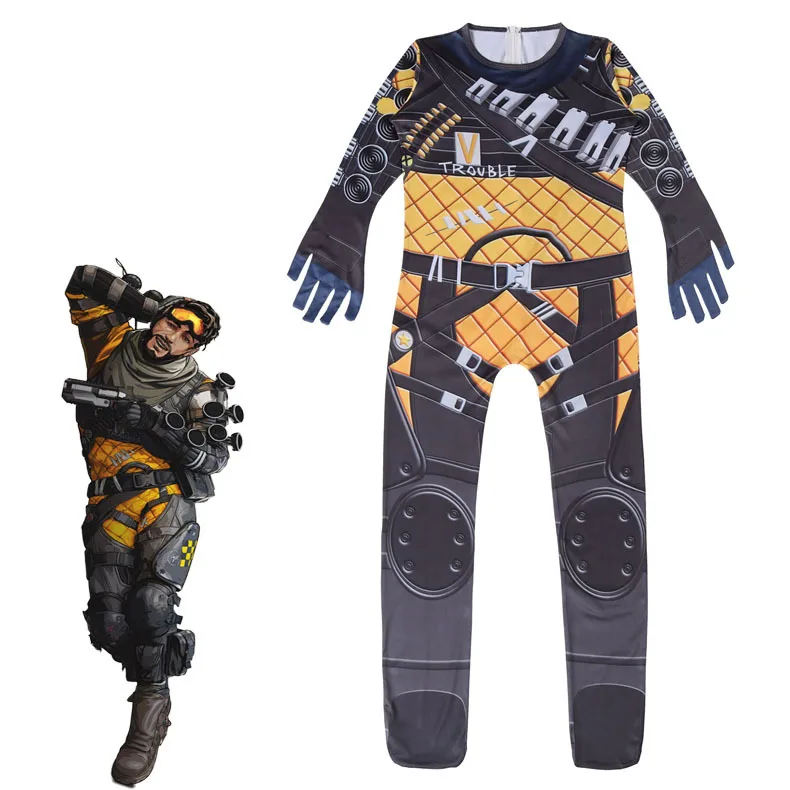 万圣节嘉年华派对儿童onesie 卡通和游戏连身裤儿童apex 传奇服装 Buy 先端传奇服装 Apex Legends 连身裤服装 儿童的apex Legends 连身裤服装