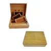 Natural Bamboo Stash Box Rolling Tray Weed Box accessories with pollen sifter box