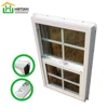 Low price customized double hung pvc veka windows cheap plastic bedroom pvc window