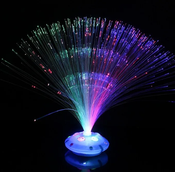 2016 Best Selling Light Up Fiber Optic Flower With Vase Plate ...