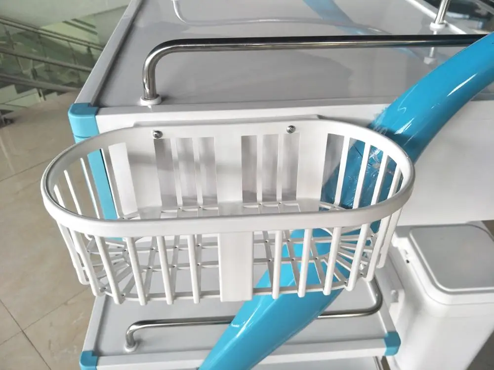 hospital ABS plastic color treatment trolley with drawers
