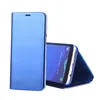 Make Up Clear View Mirror Flip Leather Kickstand Mobile Phone Case With Holder For Huawei P30 Case P30 Pro