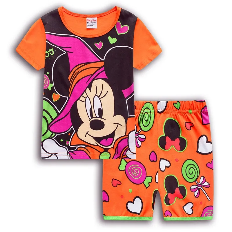 wholesale 2019 kids cartoon pajamas sets girls pijamas set