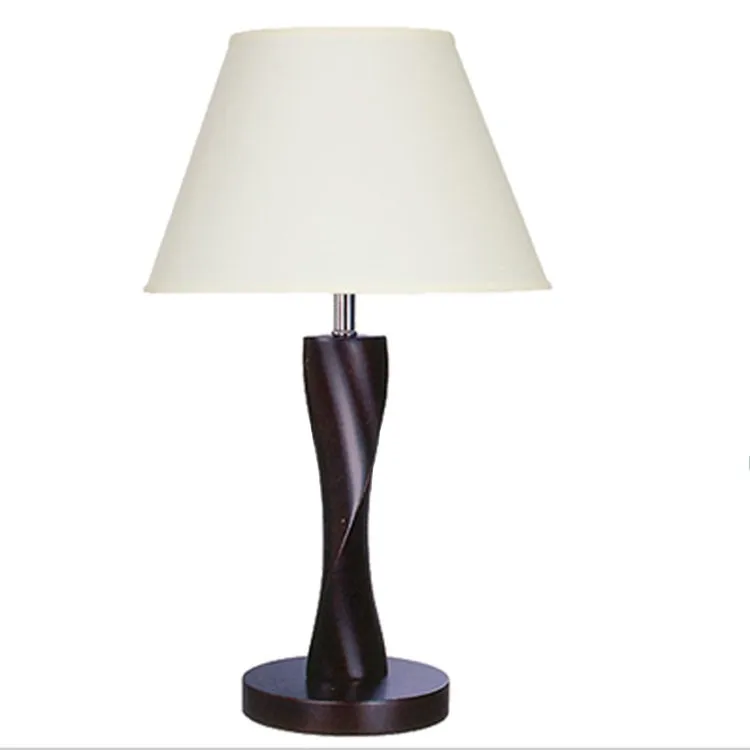UL Poly Body with Off white Linen Hotel Desk Lamp