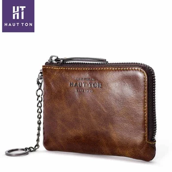 leather change purse zipper