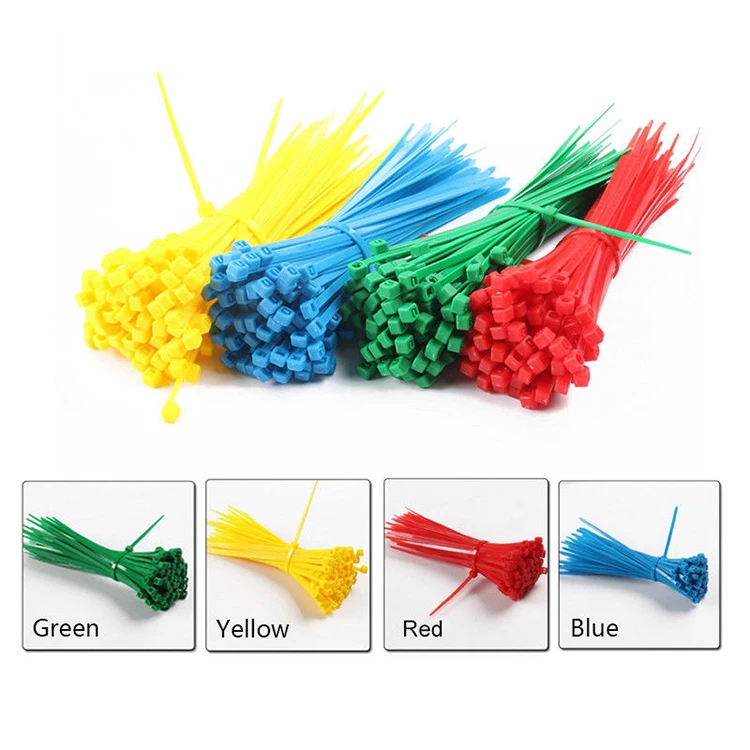 YELLOW PLASTIC STRONG NYLON CABLE TIES ZIP ELECTRICAL WIRE WRAP TIDY VARIOUS 
