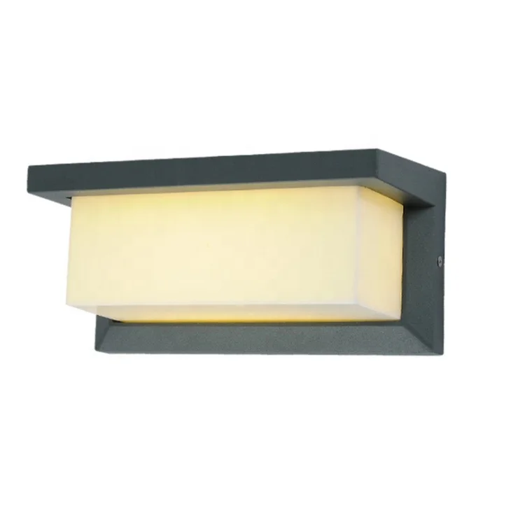 Wall Light LED Wall Sconce Square Metal Bulkhead Lights Exterior Waterproof Lighting Fixture