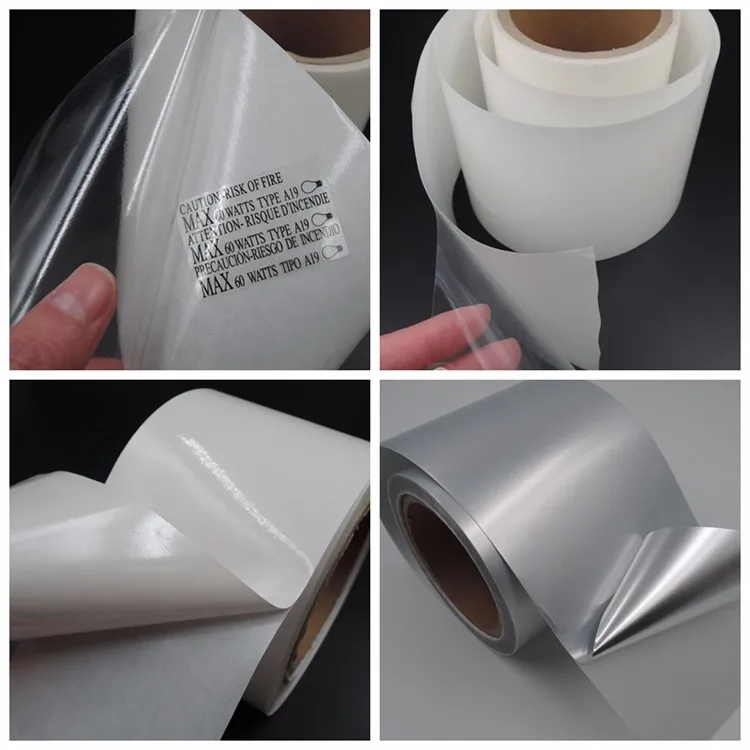 Self Adhesive Glossy Fit Laser Printer Pet Clear Transparent Film