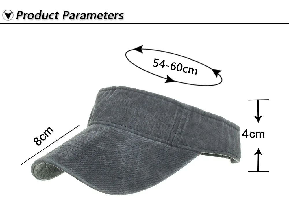 Air Caps Snapback Cotton Visor Cap 