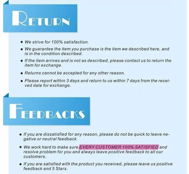 returns and feedback