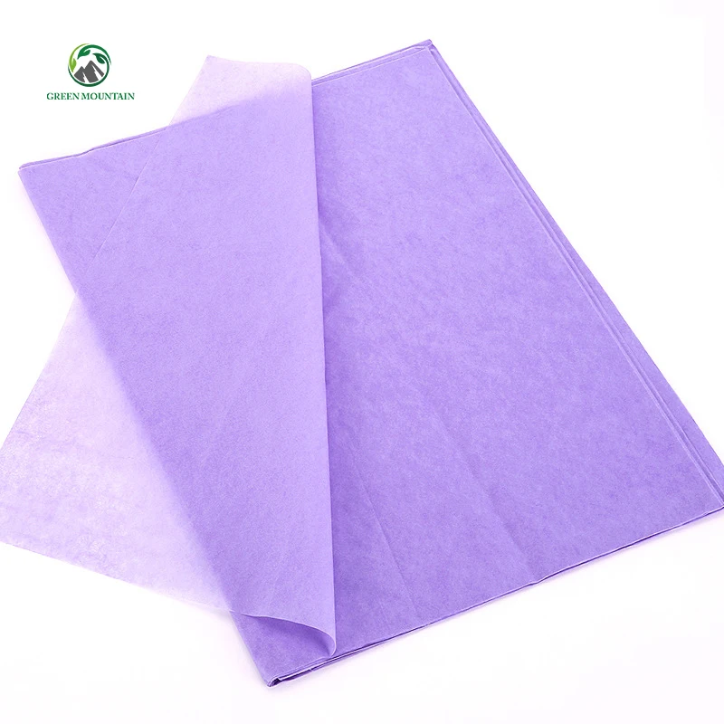 Wholesale Chinese Pure color Black wood pulp 17g wrapping tissue paper without logo