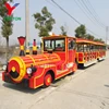 Cheap Price Amusement Park Tour Road Trips Small Sightseeing Diesel Engine Dotto Fun Electric Trackless Tourist Trains For Sale