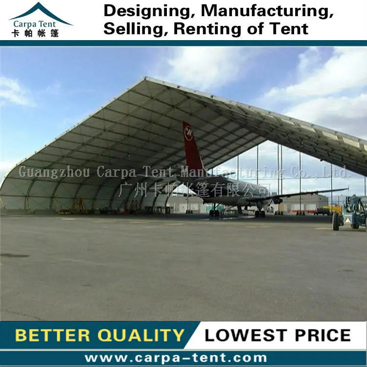 Carpa Curve Tents Used As Aircraft Hangar,Helicopter Hangars,Vehicles