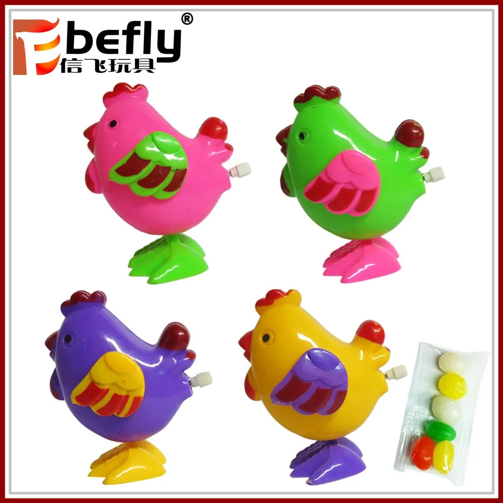 4 Color Mixed Small Wind Up Plastic Toy Chicken With Candy Buy Small
