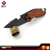 440C Stainless Steel Pocket Knife With Wood Handle Multifunction Knife EDC Hand Tools